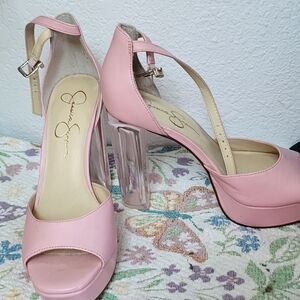 Jessica Simpson pink platform